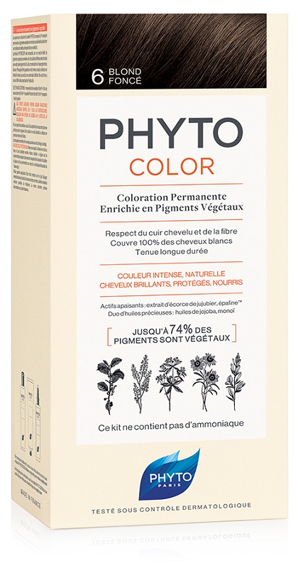 PHYTOCOLOR 6 BIONDO SCURO 1 LATTE+ 1 CREMA + 1 MASCHERA + 1 PAIO DI GUANTI - Farmacia Dott. Pasquale Russo