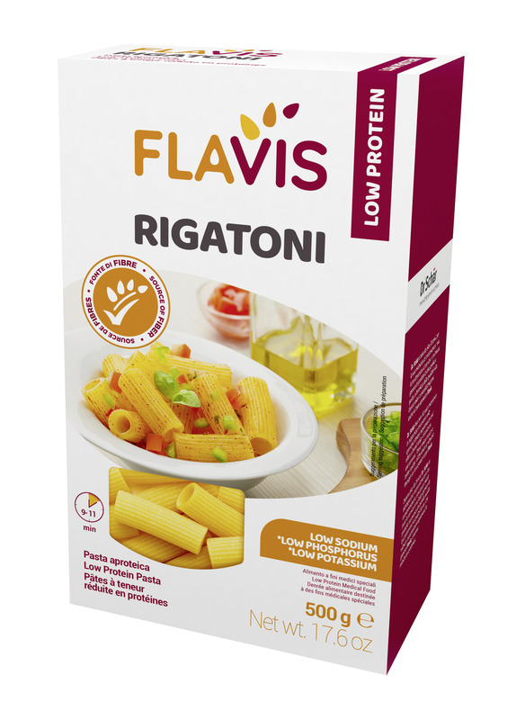FLAVIS RIGATONI APROTEICI 500 G - Farmacia Dott. Pasquale Russo