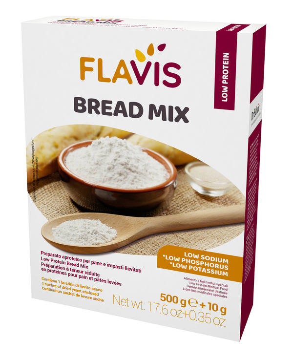 FLAVIS BREAD MIX PREPARATO PER PANE E IMPASTI LIEVITATI APROTEICI 500 G - Farmacia Dott. Pasquale Russo