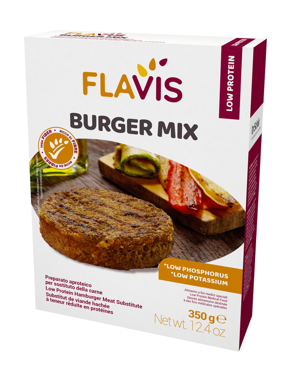 FLAVIS BURGER MIX PREPARATO APROTEICO PER SOSTITUTO DELLA CARNE 350 G - Farmacia Dott. Pasquale Russo