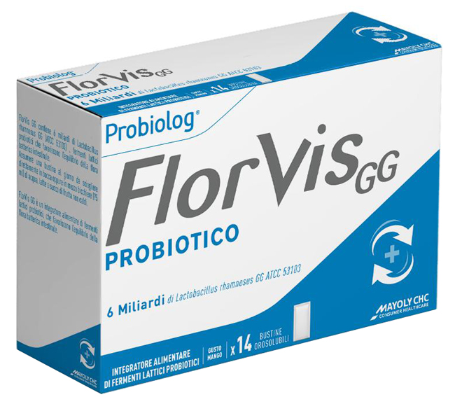 FLORVIS GG 14 BUSTINE OROSOLUBILI GUSTO MANGO - Farmacia Dott. Pasquale Russo