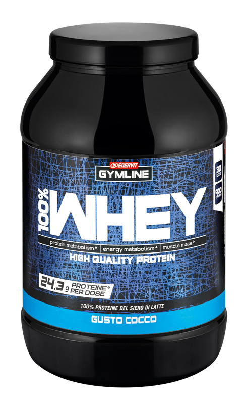 GYMLINE 100% WHEY CONCENTRATE COCCO 900 G - Farmacia Dott. Pasquale Russo