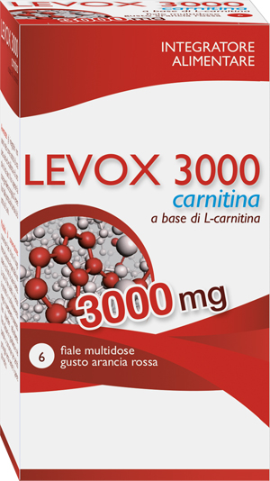 LEVOX 3000 CARNITINA 6 FLACONCINI DA 25 ML - Farmacia Dott. Pasquale Russo