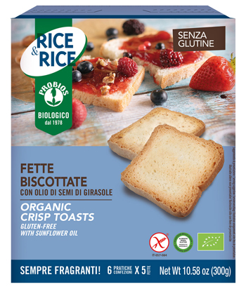RICE&RICE FETTE BISCOTTATE CON OLIO DI SEMI DI GIRASOLE 300 G - Farmacia Dott. Pasquale Russo