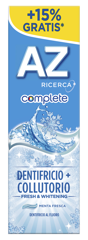AZ COMPLETE DENTIFRICIO + COLLUTORIO WHITENING 75 ML - Farmacia Dott. Pasquale Russo
