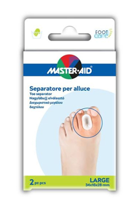 SEPARATORE DITA IN GEL MASTER-AID FOOTCARE PER ALLUCE LARGE 2 PEZZI D2 - Farmacia Dott. Pasquale Russo