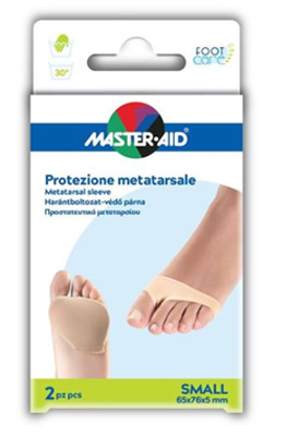 PROTEZIONE IN GEL E TESSUTO  MASTER-AID FOOTCARE PER METATARSO SMALL 2 PEZZI G2 - Farmacia Dott. Pasquale Russo