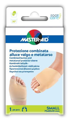 PROTEZIONE MASTER-AID FOOTCARE PER ALLUCE VALGO E METATARSO SMALL 1 PEZZO D7 - Farmacia Dott. Pasquale Russo