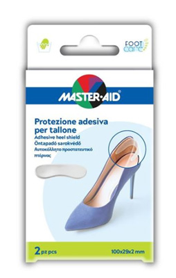 PROTEZIONE ADESIVA MASTER-AID FOOTCARE TRASPARENTE TALLONE 2 PEZZI A4 - Farmacia Dott. Pasquale Russo
