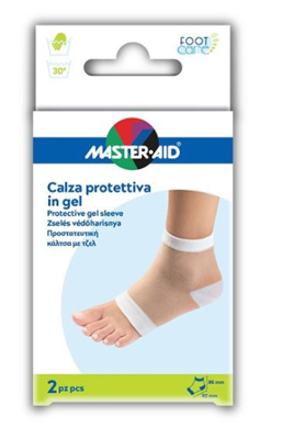 CALZA CON PROTEZIONE MASTER-AID FOOTCARE IDRATANTE IN GEL/TESSUTO PER TALLONI 2 PEZZI F1 - Farmacia Dott. Pasquale Russo