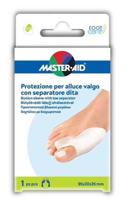 PROTEZIONE MASTER-AID FOOTCARE PER ALLUCE VALGO CON SEPARATORE DITA INTEGRATO 1 PEZZO D9 - Farmacia Dott. Pasquale Russo