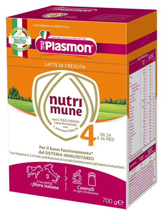 PLASMON NUTRI-MUNE LATTE STAGE 4 POLVERE 700 G - Farmacia Dott. Pasquale Russo