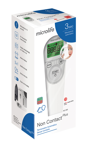 TERMOMETRO FRONTALE MICROLIFE NO CONTACT PLUS NC200 - Farmacia Dott. Pasquale Russo