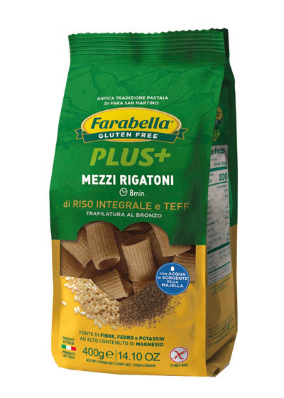 FARABELLA MEZZI RIGATONI RISO INTEGRALE TEFF 400 G - Farmacia Dott. Pasquale Russo