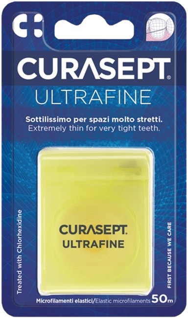 CURASEPT ULTRAFINE FILO INTERDENTALE NON CERATO CLOREXIDINA - Farmacia Dott. Pasquale Russo