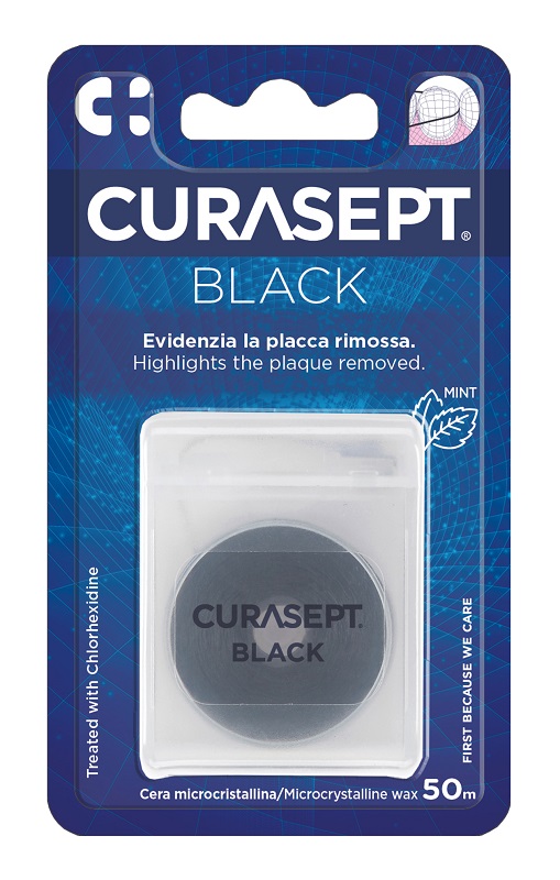 CURASEPT FLOSS CERATO NERO CLOREXIDINA - Farmacia Dott. Pasquale Russo