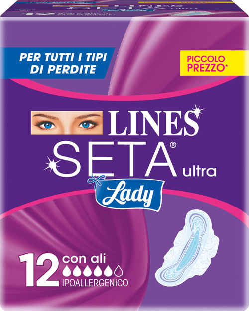 LINES SETA ULTRA LADY CON ALI 12 PEZZI - Farmacia Dott. Pasquale Russo