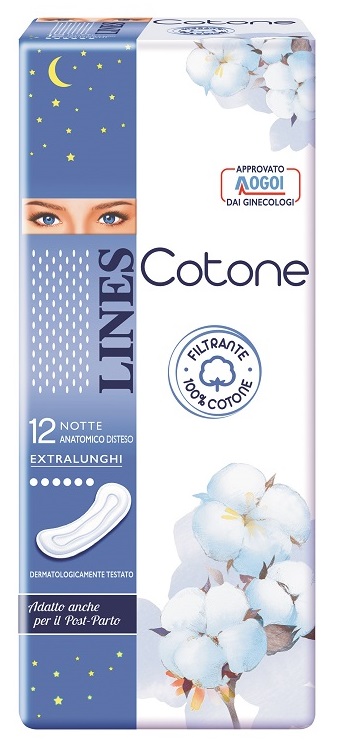 LINES COTONE NON ULTRA NOTTE DISTESI 12 PEZZI - Farmacia Dott. Pasquale Russo