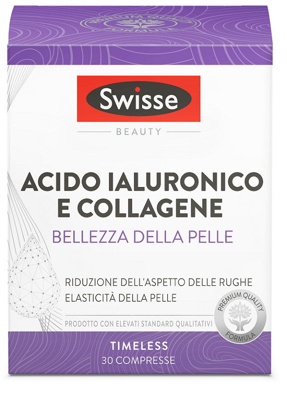 SWISSE ACIDO IALURONICO COLLAGENE BELLEZZA DELLA PELLE 30 COMPRESSE - Farmacia Dott. Pasquale Russo