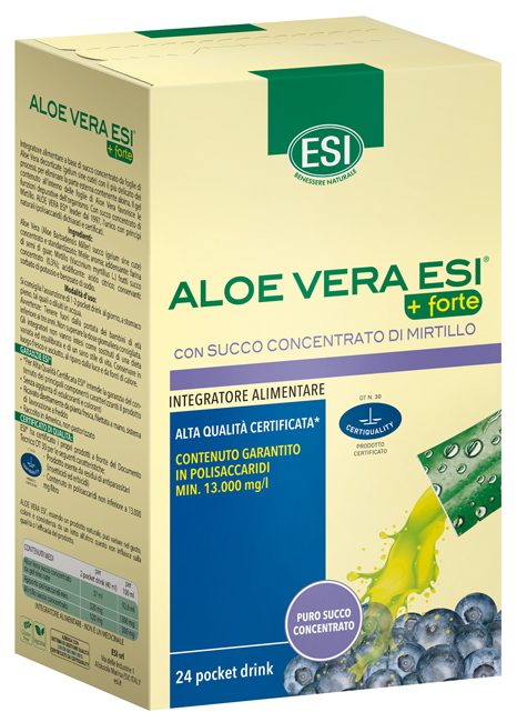 ESI ALOE VERA SUCCO + FORTE MIRTILLO 24 POCKET DRINK - Farmacia Dott. Pasquale Russo