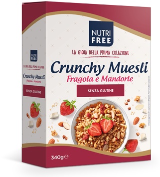 NUTRIFREE CRUNCHY MIX FRAGOLE E MANDORLE 340 G - Farmacia Dott. Pasquale Russo