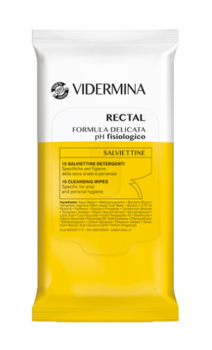 VIDERMINA RECTAL SALVIETTINE 15 PEZZI - Farmacia Dott. Pasquale Russo