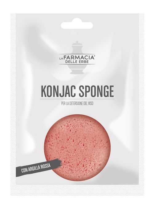 FDE KONJAC SPONGE ARGILLA ROSSA 1 PEZZO - Farmacia Dott. Pasquale Russo