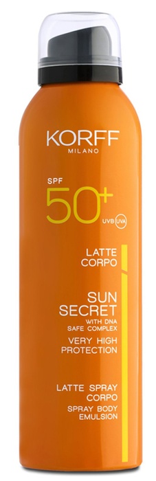 KORFF SUN SECRET LATTE SPRAY CORPO SPF50+ 200 ML - Farmacia Dott. Pasquale Russo