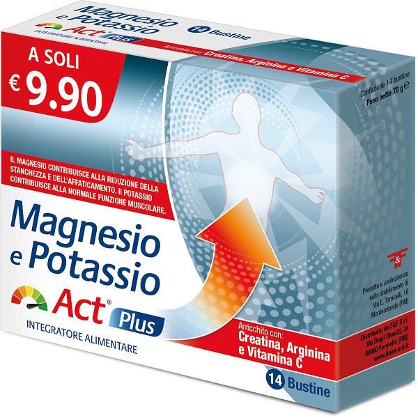 MAGNESIO E POTASSIO ACT PLUS 14 BUSTINE - Farmacia Dott. Pasquale Russo