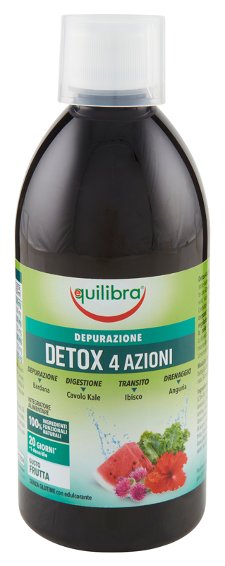 DETOX 4 AZIONI GUSTA FRUTTA 500 ML - Farmacia Dott. Pasquale Russo