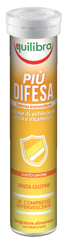 PIU' DIFESA GUSTO LIMONE 20 COMPRESSE EFFERVESCENTI - Farmacia Dott. Pasquale Russo