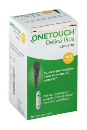 LANCETTE PUNGIDITO ONETOUCH DELICA PLUS 200 PEZZI - Farmacia Dott. Pasquale Russo
