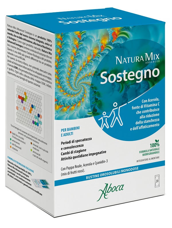 NATURA MIX ADVANCED SOSTEGNO OROSOLUBILE 20 BUSTINE - Farmacia Dott. Pasquale Russo