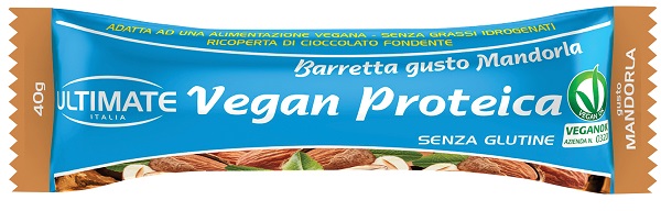 ULTIMATE BARRETTA VEGAN PROTEICA MANDORLA 1 PEZZO 40 G - Farmacia Dott. Pasquale Russo