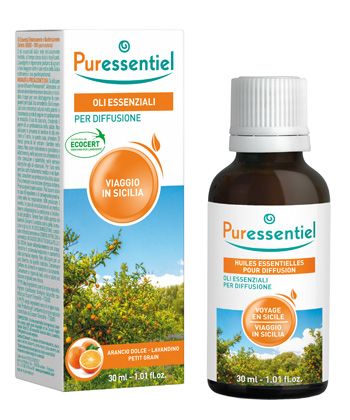 PURESSENTIEL MISCELA DIFFUSIONE VIAGGIO SICILIA 30 ML - Farmacia Dott. Pasquale Russo