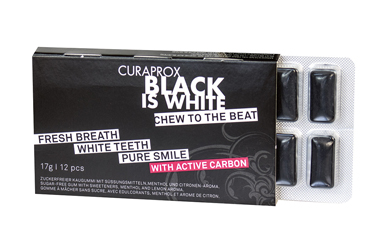 CURAPROX BLACK IS WHITE TO GO CHEWING GUM SLEEVE 12 PEZZI - Farmacia Dott. Pasquale Russo