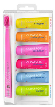 CURAPROX BE YOU MIXED SET 6 DENTIFRICI DA 10 ML + 1 SPAZZOLINO CS 5460 - Farmacia Dott. Pasquale Russo
