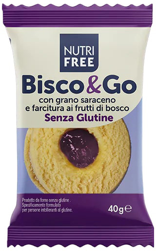 NUTRIFREE BISCO&GO CON GRANO SARACENO E FARCITURA AI FRUTTI DI BOSCO 40 G - Farmacia Dott. Pasquale Russo