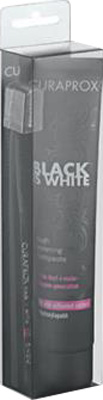 CURAPROX BLACK IS WHITE DENTIFRICI SBIANCANTI 1 DENTIFRICIO DA 90ML + 1 SPAZZOLINO - Farmacia Dott. Pasquale Russo