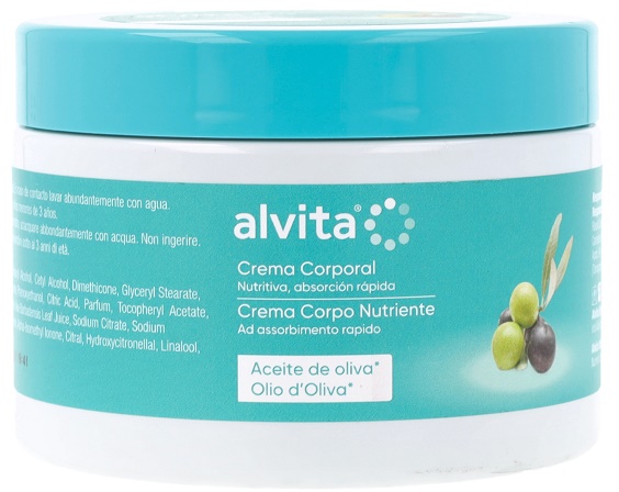 ALVITA CREMA CORPO NUTRIENTE OLIO D'OLIVA 300 ML - Farmacia Dott. Pasquale Russo