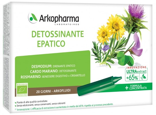 ARKOFLUIDI DETOSSINANTE EPATICO 20 FIALE - Farmacia Dott. Pasquale Russo