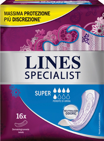 LINES SPECIALIST PANNOLONE SUPER FARMA 16 PEZZI - Farmacia Dott. Pasquale Russo