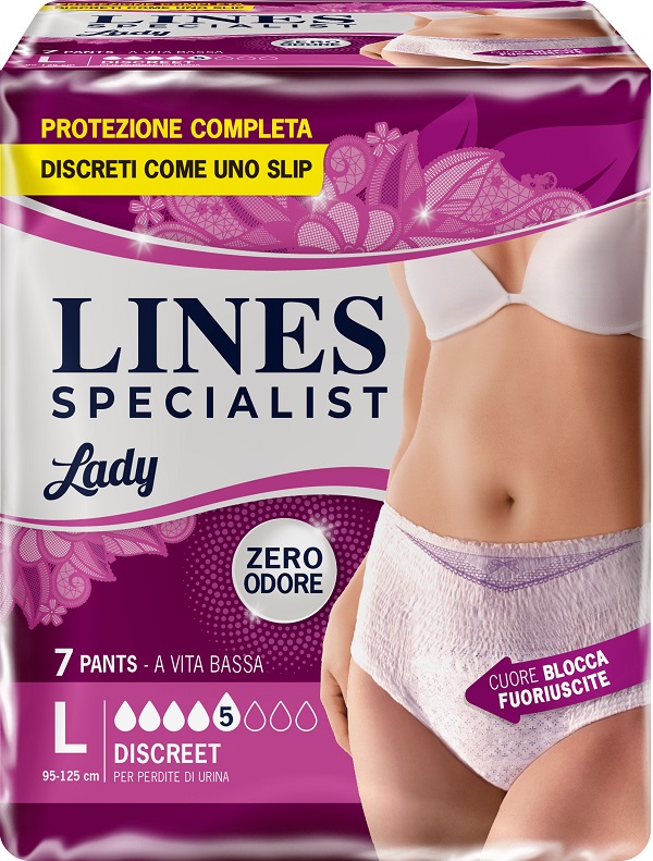 LINES SPECIALIST PANTS DISCREET L FARMA 7 PEZZI - Farmacia Dott. Pasquale Russo