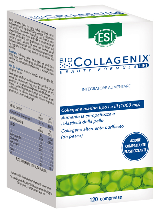 ESI BIOCOLLAGENIX 120 COMPRESSE - Farmacia Dott. Pasquale Russo
