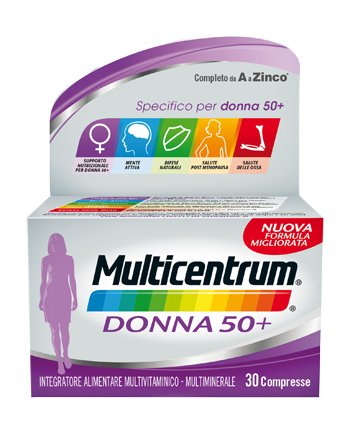 MULTICENTRUM DONNA 50+ 60 COMPRESSE - Farmacia Dott. Pasquale Russo
