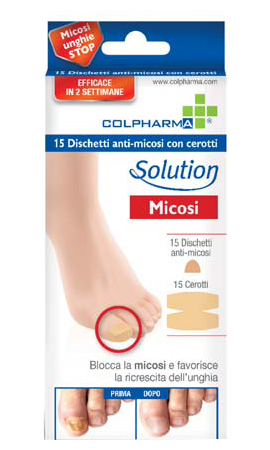 DISCHETTO ANTIMICOSI CON CEROTTO COLPHARMA 15 PEZZI - Farmacia Dott. Pasquale Russo
