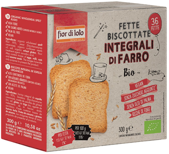 FETTE BISCOTTATE FARRO INTEGRALI - Farmacia Dott. Pasquale Russo