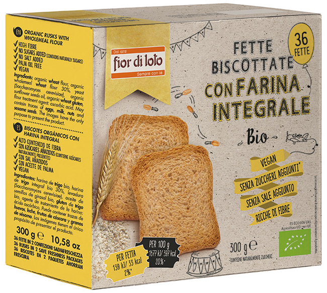 FETTE BISCOTTATE INTEGRALI FRUMENTO - Farmacia Dott. Pasquale Russo