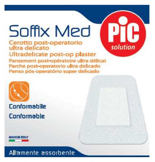 CEROTTO IN TNT ADESIVO 10X8 CM CON COMPRESSA ASSORBENTE 4,5X5,5 CM PIC SOFFIX MED 1 PEZZO - Farmacia Dott. Pasquale Russo