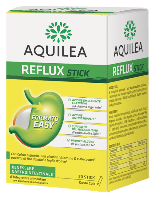 AQUILEA REFLUX 20 STICK MONODOSE - Farmacia Dott. Pasquale Russo